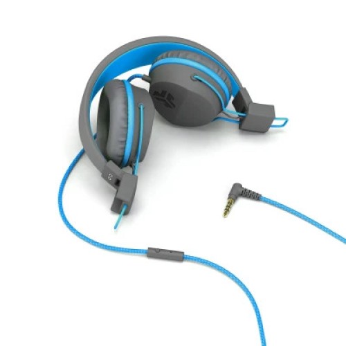 Наушники Jlab JBuddies Studio Kids Wired Graphite/Blue (IEUHJKSTUDIORGRYBLU6)