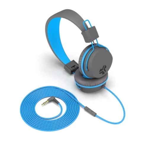 Наушники Jlab JBuddies Studio Kids Wired Graphite/Blue (IEUHJKSTUDIORGRYBLU6)