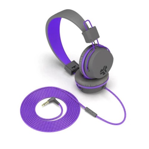 Наушники Jlab JBuddies Studio Kids Wired Graphite/Violet (IEUHJKSTUDIORGRYPRP6)