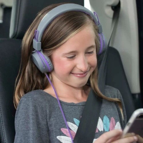 Наушники Jlab JBuddies Studio Kids Wired Graphite/Violet (IEUHJKSTUDIORGRYPRP6)