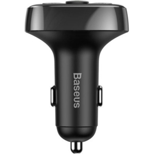FM модулятор Baseus T Shaped S-09A 2 х USB Type-A, microSD Black (CCMT000001)