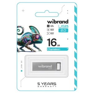 USB флеш накопитель Wibrand 16GB Chameleon Silver USB 2.0 (WI2.0/CH16U6S)