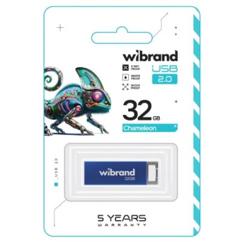 USB флеш накопитель Wibrand 32GB Chameleon Blue USB 2.0 (WI2.0/CH32U6U)