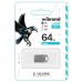 USB флеш накопитель Wibrand 64GB Hawk Silver USB 2.0 (WI2.0/HA64M1S)