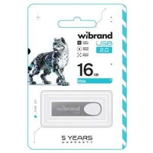 USB флеш накопитель Wibrand 16GB Irbis Silver USB 2.0 (WI2.0/IR16U3S)