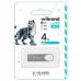 USB флеш накопитель Wibrand 4GB Irbis Silver USB 2.0 (WI2.0/IR4U3S)