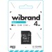 Карта памяти Wibrand 4GB microSD class 4 (WICDC4/4GB-A)