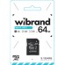 Карта памяти Wibrand 64GB mictoSD class 10 UHS-I (WICDXU1/64GB-A)