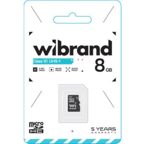 Карта памяти Wibrand 8GB mictoSD class 10 (WICDHC10/8GB)