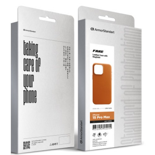 Чехол для мобильного телефона Armorstandart FAKE Leather Case Apple iPhone 15 Pro Max Light Coffee (ARM76306)