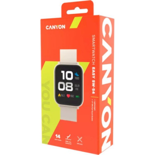 Смарт-часы Canyon Easy SW-54 Beige (CNS-SW54WB)