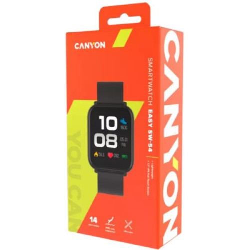Смарт-часы Canyon Easy SW-54 Black (CNS-SW54BB)