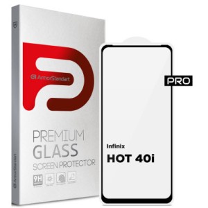 Стекло защитное Armorstandart Pro Infinix HOT 40i Black (ARM73827)