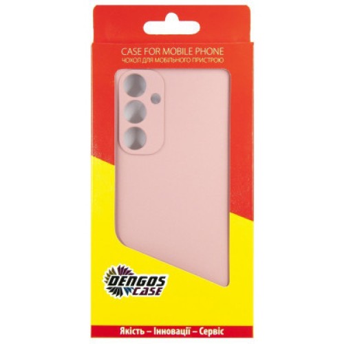 Чехол для мобильного телефона Dengos Samsung Galaxy A35 5G + Glass Pink (DG-KM-91)