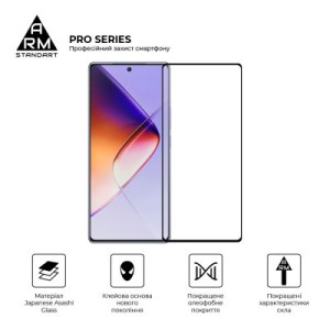 Стекло защитное Armorstandart Pro Infinix Note 40 Black (ARM73829)