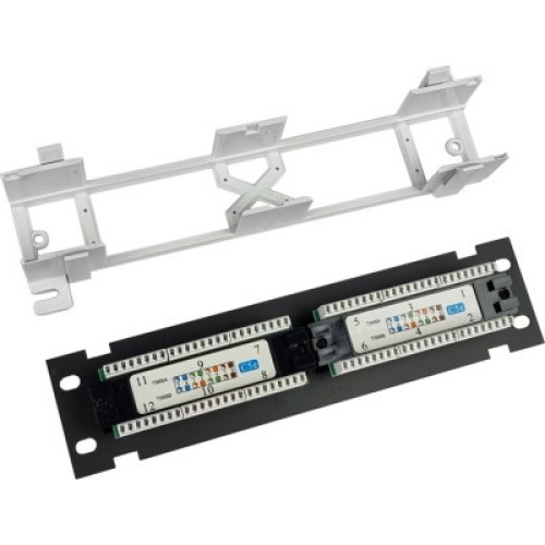 Патч-панель настенная 12 портов 5e UTP Eserver (WT-2180-Dual)