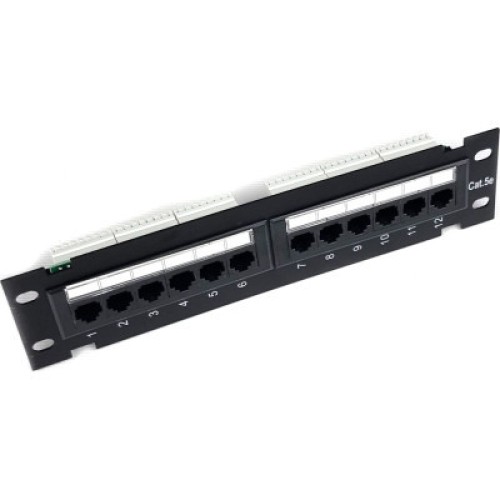 Патч-панель настенная 12 портов 5e UTP Eserver (WT-2180-Dual)