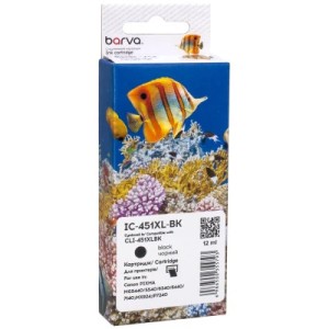 Картридж Barva Canon CLI-451BK XL (6472B001) 4425 ст, black (IC-451XL-BK)