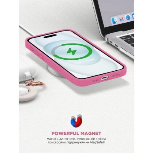 Чехол для мобильного телефона Armorstandart ICON2 MagSafe Apple iPhone 15 Pink (ARM77009)
