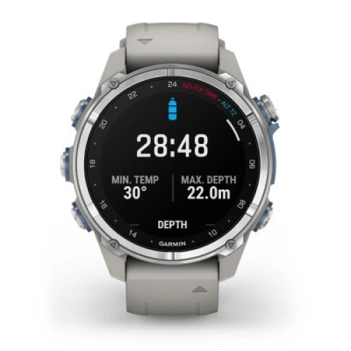 Смарт-часы Garmin Descent Mk3, 43mm, Passvtd Steel/Fog Gry, Dive Computer, GPS дайвінг комп'ютер (010-02753-04)