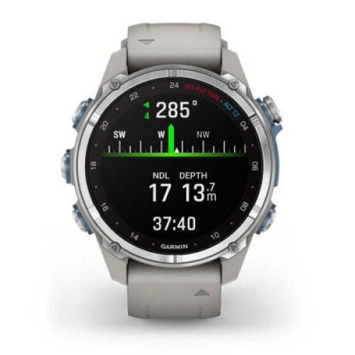 Смарт-часы Garmin Descent Mk3, 43mm, Passvtd Steel/Fog Gry, Dive Computer, GPS дайвінг комп'ютер (010-02753-04)