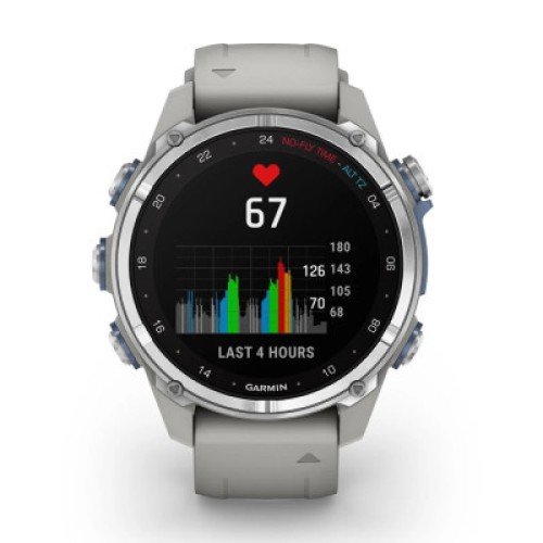Смарт-часы Garmin Descent Mk3, 43mm, Passvtd Steel/Fog Gry, Dive Computer, GPS дайвінг комп'ютер (010-02753-04)