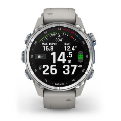 Смарт-часы Garmin Descent Mk3, 43mm, Passvtd Steel/Fog Gry, Dive Computer, GPS дайвінг комп'ютер (010-02753-04)