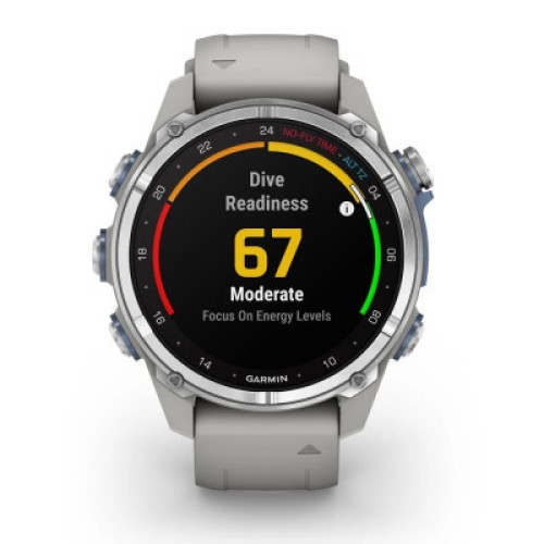 Смарт-часы Garmin Descent Mk3, 43mm, Passvtd Steel/Fog Gry, Dive Computer, GPS дайвінг комп'ютер (010-02753-04)