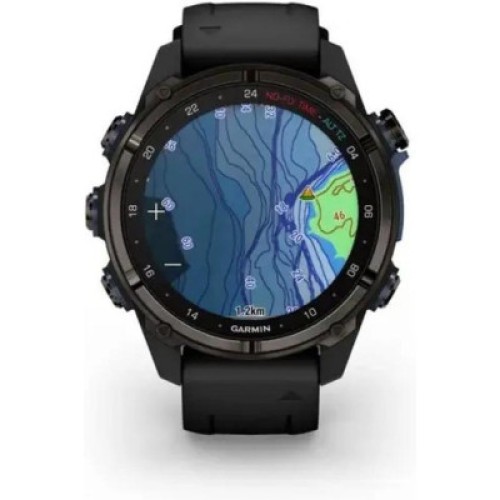 Смарт-часы Garmin Descent Mk3i, 43mm, Crbn Gry DLC Ti/Blk, Dive Computer, GPS дайвінг комп'ютер (010-02753-11)