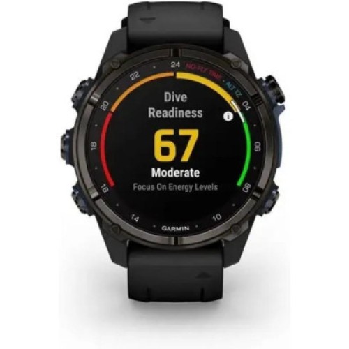 Смарт-часы Garmin Descent Mk3i, 43mm, Crbn Gry DLC Ti/Blk, Dive Computer, GPS дайвінг комп'ютер (010-02753-11)
