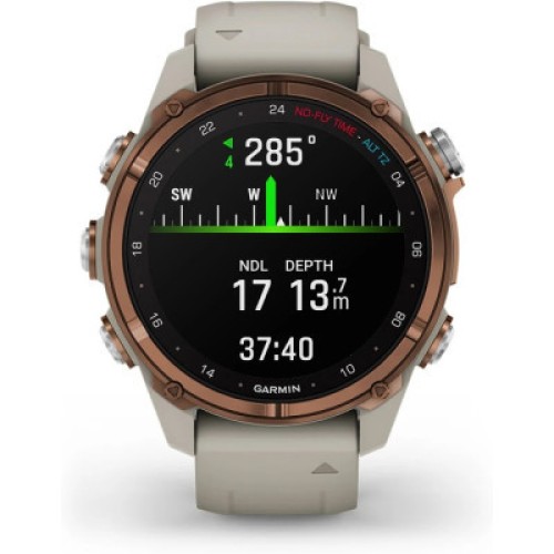 Смарт-часы Garmin Descent Mk3i, 43mm, SKF12 PVD Ti/Fr Gry, Dive Computer, GPS дайвінг комп'ютер (010-02753-14)