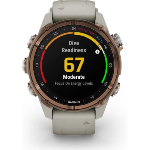Смарт-часы Garmin Descent Mk3i, 43mm, SKF12 PVD Ti/Fr Gry, Dive Computer, GPS дайвінг комп'ютер (010-02753-14)