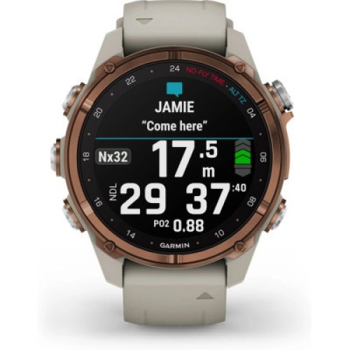 Смарт-часы Garmin Descent Mk3i, 43mm, SKF12 PVD Ti/Fr Gry, Dive Computer, GPS дайвінг комп'ютер (010-02753-14)