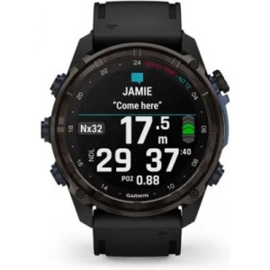 Смарт-годинник Garmin Descent Mk3i, 51mm, Crbn Gry DLC Ti/Blk, Dive Computer, GPS (010-02752-11)
