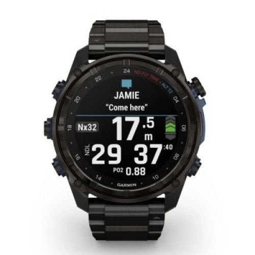 Смарт-годинник Garmin Descent Mk3i, 51mm, Crbn Gry DLC Ti/Ti, Dive Computer, GPS дайвінг комп'ютер (010-02752-14)