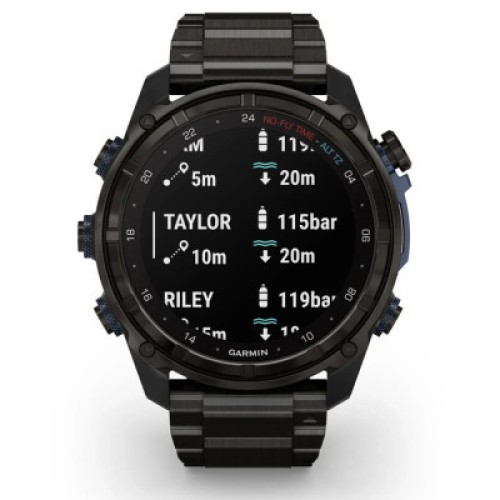 Смарт-годинник Garmin Descent Mk3i, 51mm, Crbn Gry DLC Ti/Ti, Dive Computer, GPS дайвінг комп'ютер (010-02752-14)