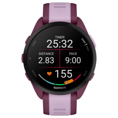 Смарт-годинник Garmin Forerunner 165 Music, GPS, WiFi, Berry/Lilac, GPS (010-02863-33)