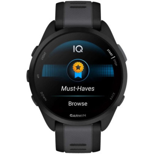 Смарт-годинник Garmin Forerunner 165, GPS, Black/Slate Grey, GPS (010-02863-20)