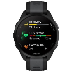 Смарт-часы Garmin Forerunner 165, GPS, Black/Slate Grey, GPS (010-02863-20)