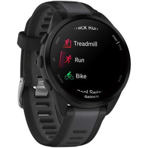 Смарт-годинник Garmin Forerunner 165, GPS, Black/Slate Grey, GPS (010-02863-20)