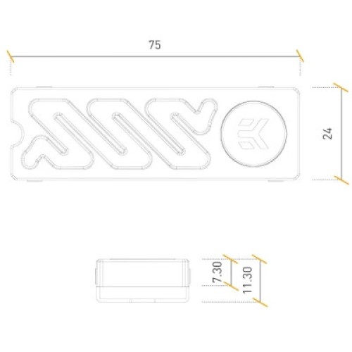 Радиатор охлаждения Ekwb EK-Quantum Convection M.2 NVMe - Black (3831109894606) (3831109894606)