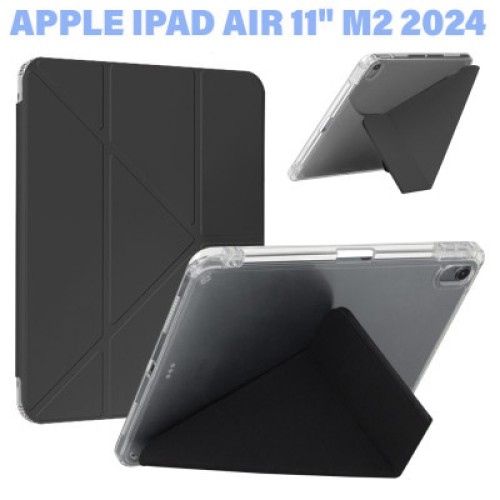 Чехол для планшета BeCover Ultra Slim Origami Transparent Apple iPad Air 11" M2/M3 (2024/2025) Black (711389)