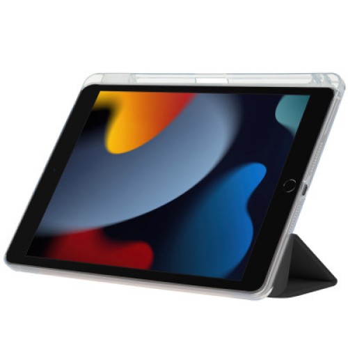 Чехол для планшета BeCover Ultra Slim Origami Transparent Apple Pencil Apple iPad 10.2 2019/2020/2021 Black (711098)