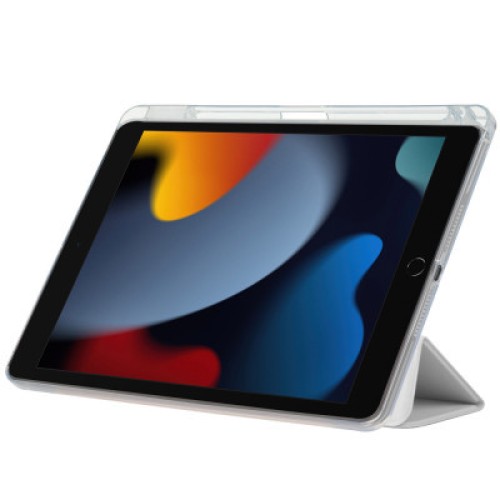 Чехол для планшета BeCover Ultra Slim Origami Transparent Apple Pencil Apple iPad 10.2 2019/2020/2021 Gray (711099)