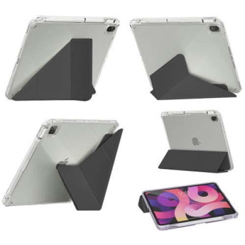 Чехол для планшета BeCover Ultra Slim Origami Transparent Apple Pencil Apple iPad Air (4/5) 2020/2022 10.9" Black (711102)