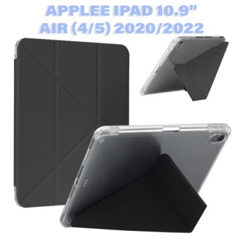 Чехол для планшета BeCover Ultra Slim Origami Transparent Apple Pencil Apple iPad Air (4/5) 2020/2022 10.9" Black (711102)