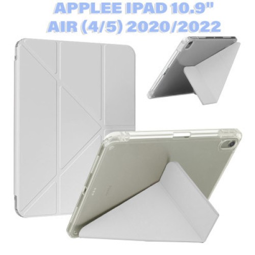 Чехол для планшета BeCover Ultra Slim Origami Transparent Apple Pencil Apple iPad Air (4/5) 2020/2022 10.9" Gray (711103)