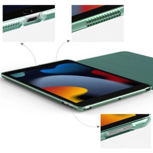 Чехол для планшета BeCover Tri Fold Hard Apple iPad 10.2 2019/2020/2021 Dark Green (709656) (709656)