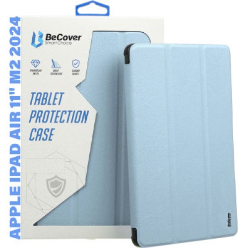 Чехол для планшета BeCover Tri Fold Hard Apple iPad Air 11" M2/M3 (2024/2025) Light Blue (711415)