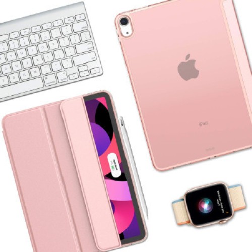 Чехол для планшета BeCover Tri Fold Hard Apple iPad Air 4 10.9 2020/2021 Pink (709660) (709660)